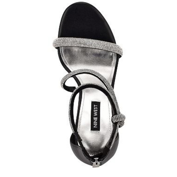 Nine West Lavern Romantic Women's Strappy Rhinestone Pink Dress Sandals 8 - Picture 4 of 5